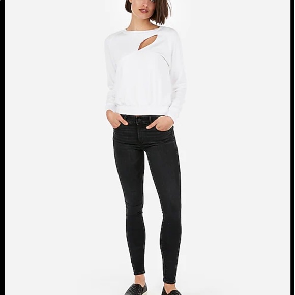 Express Perfect Lift black legging jeans size 6